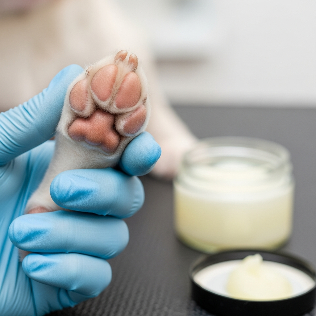 Gentle paw care with nourishing butter